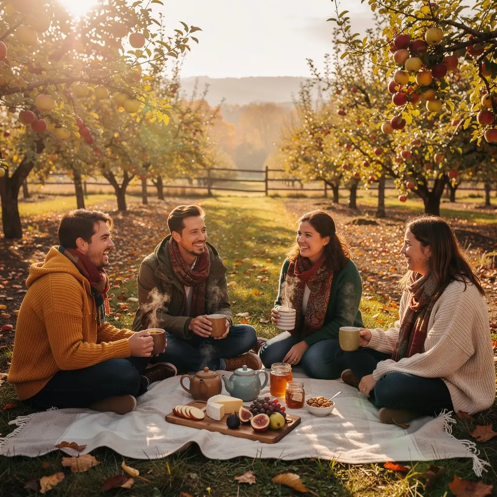 Žena v pokoji popíjajúca čaj v útulnom prostredí